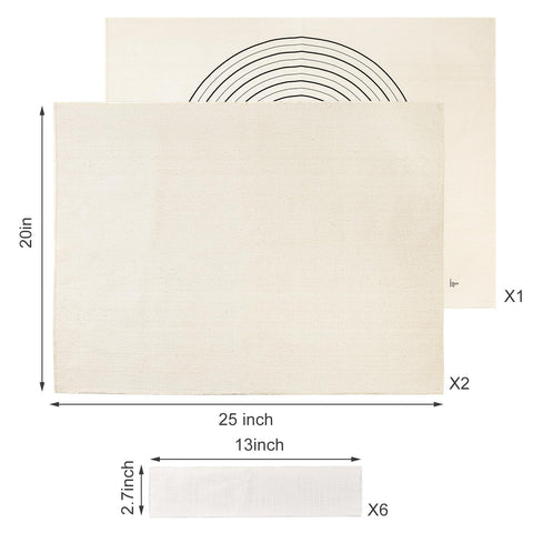 Fantang paño de masa con escala 25x20 para medir porciones