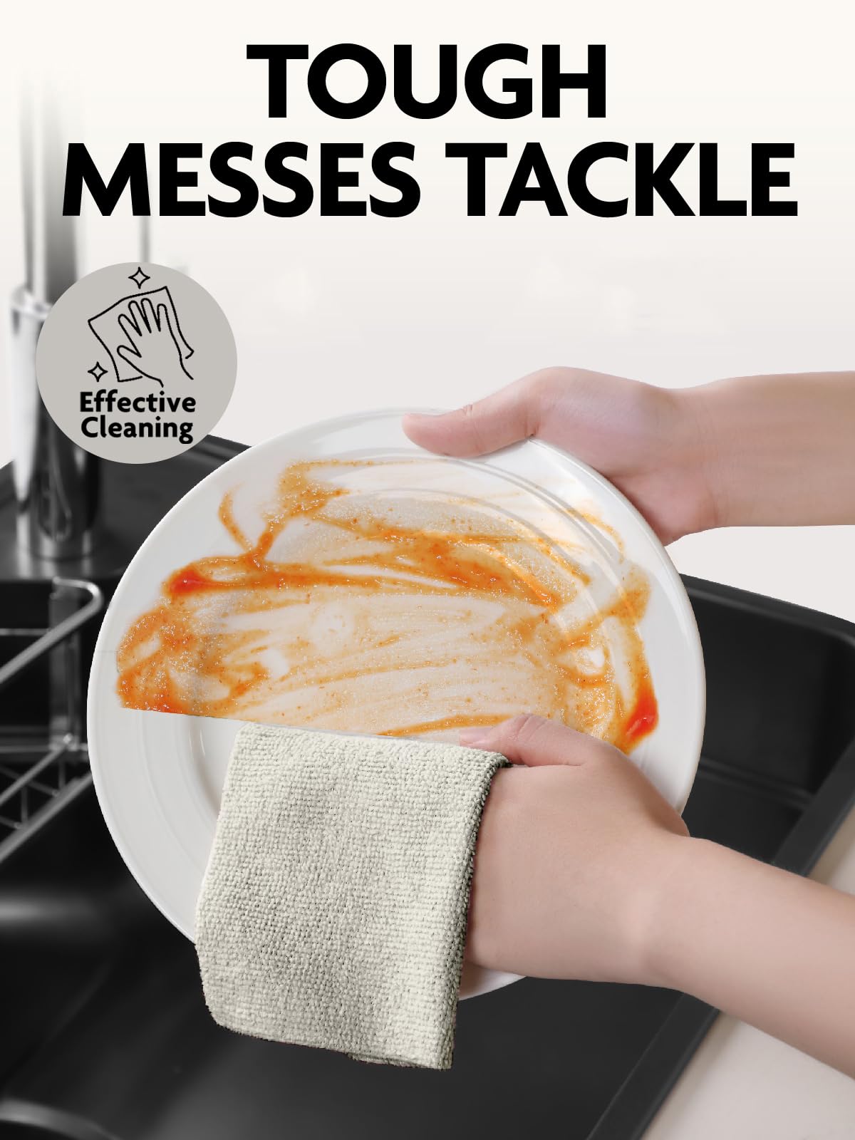 Fantasticlean paño absorbente, absorbe hasta 7 veces su peso en agua.