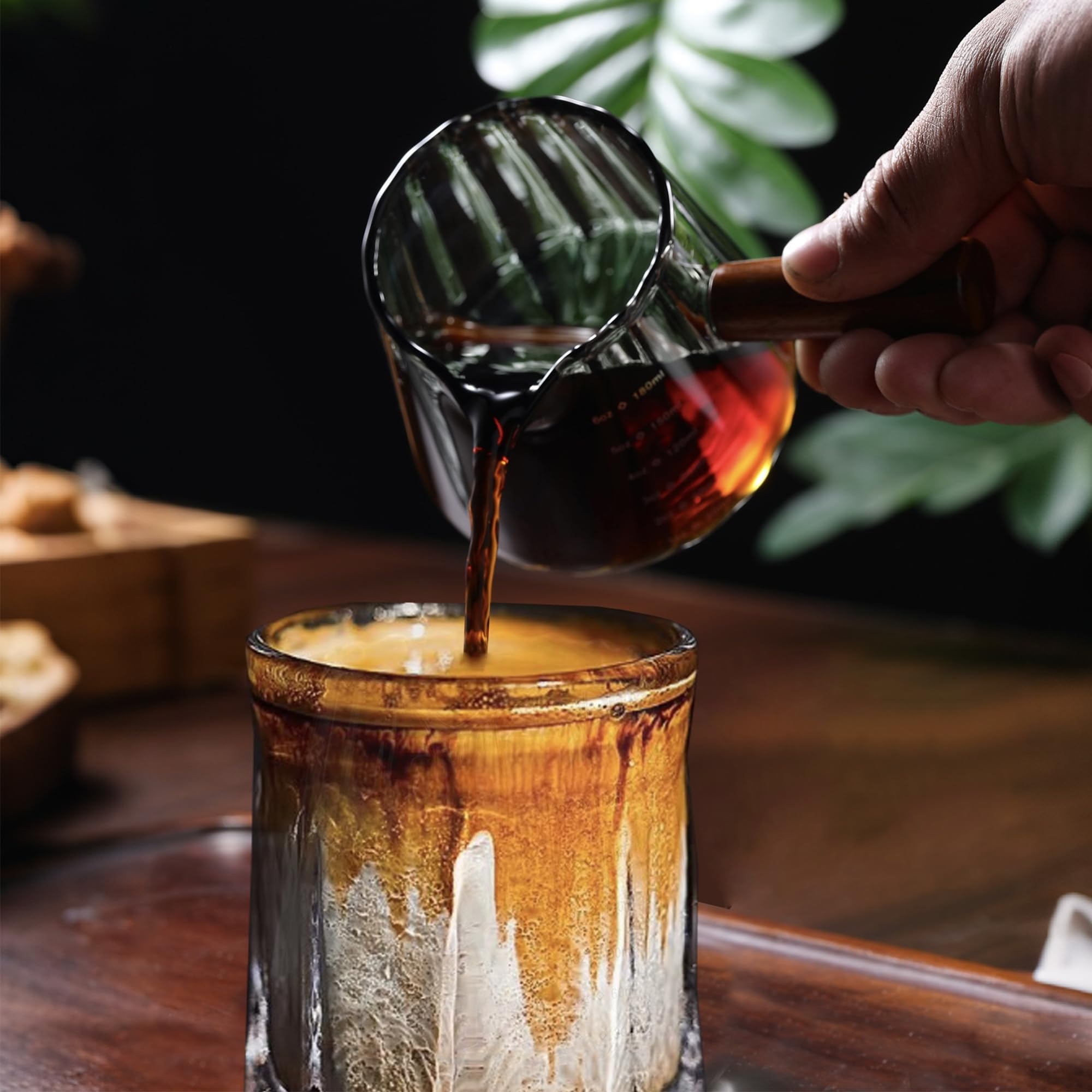 FANTESTICRYAN taza espresso boca amplia para verter con control