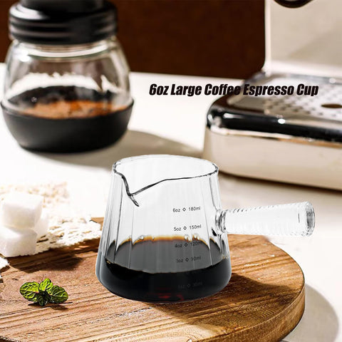Vaso de vidrio borosilicato FANTESTICRYAN claro para lectura fácil