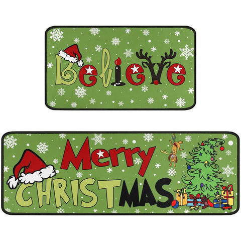 Faptoena Grinch alfombra de cocina 17x30, suave y antideslizante para uso diario.