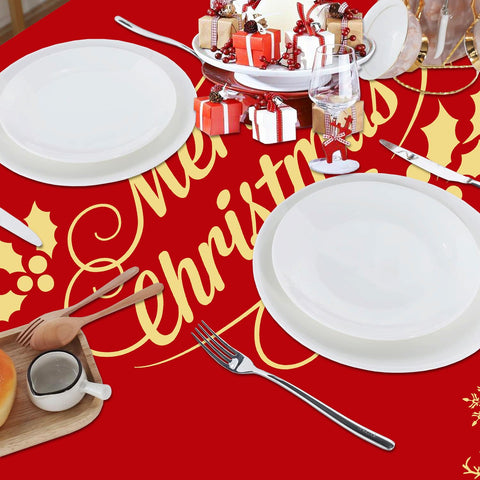 Mantel Faptoena fácil de limpiar, ideal para comidas y celebraciones.
