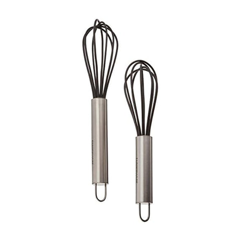 Farberware batidores mini de silicona, conjunto de 2, ideales para salsas sin grumos.
