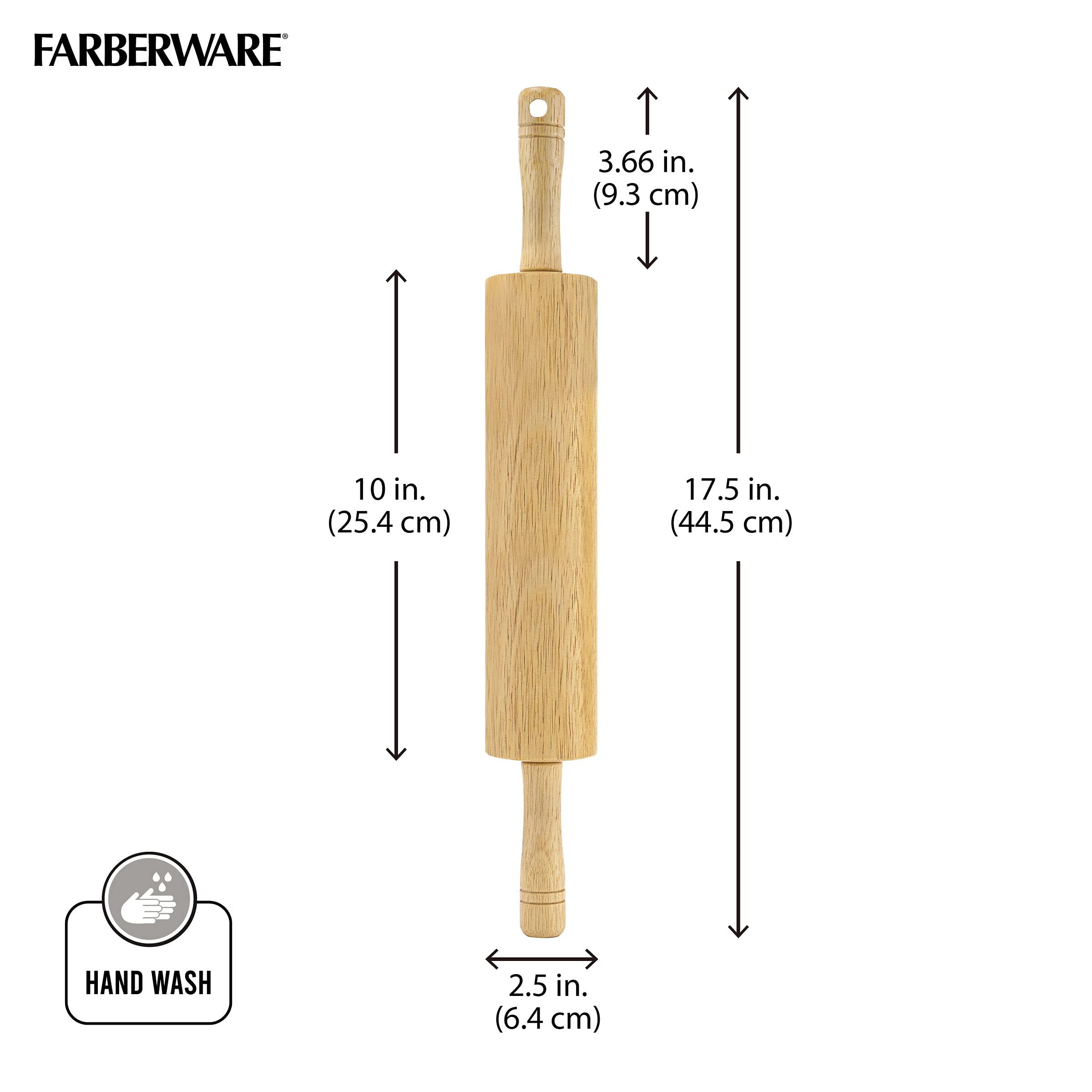 Cuidado de la madera Farberware con aceite mineral para conservar su aspecto.