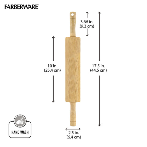 Cuidado de la madera Farberware con aceite mineral para conservar su aspecto.