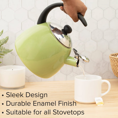 Farberware Dome Tetera: diseño moderno que complementa cualquier cocina con estilo.