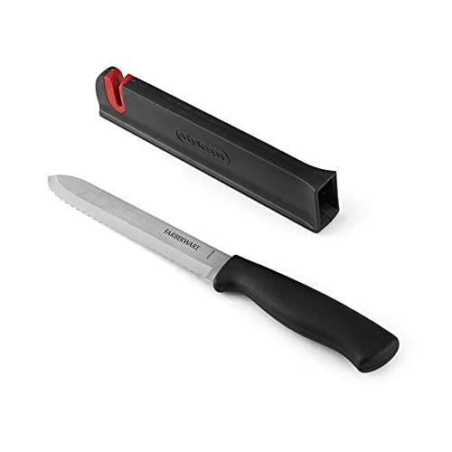Farberware Edgekeeper, funda con afilador integrado para filo duradero.