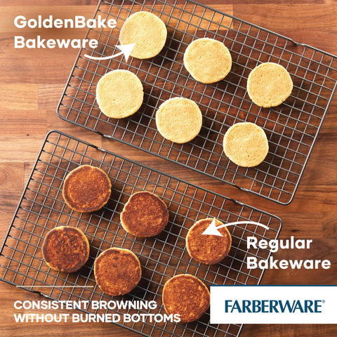 Farberware GoldenBake: molde pan dulce antiadhesivo para horneados deliciosos.
