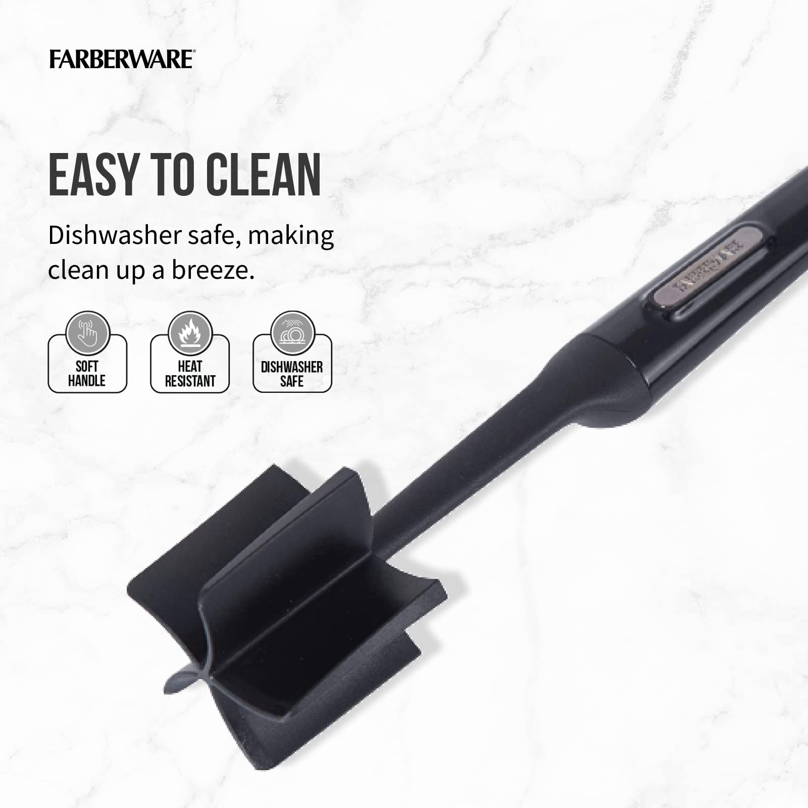 Farberware Pisapuré nailon lavavajillas para limpieza rápida.