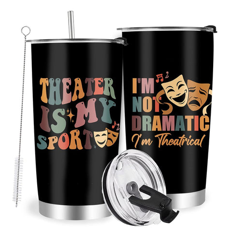 Farecnt vaso teatro con tapa y paja mantiene bebidas frías por horas.