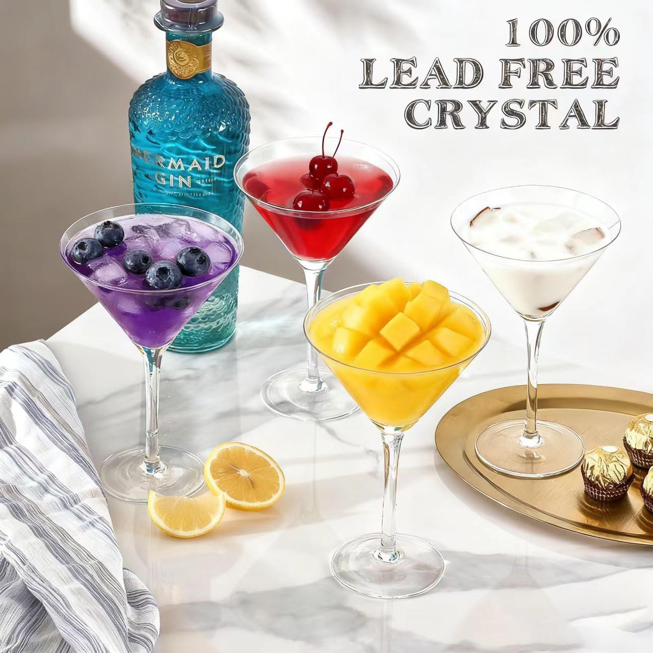 Cristal libre de plomo Farielyn-X con claridad y brillo en cada sorbo.