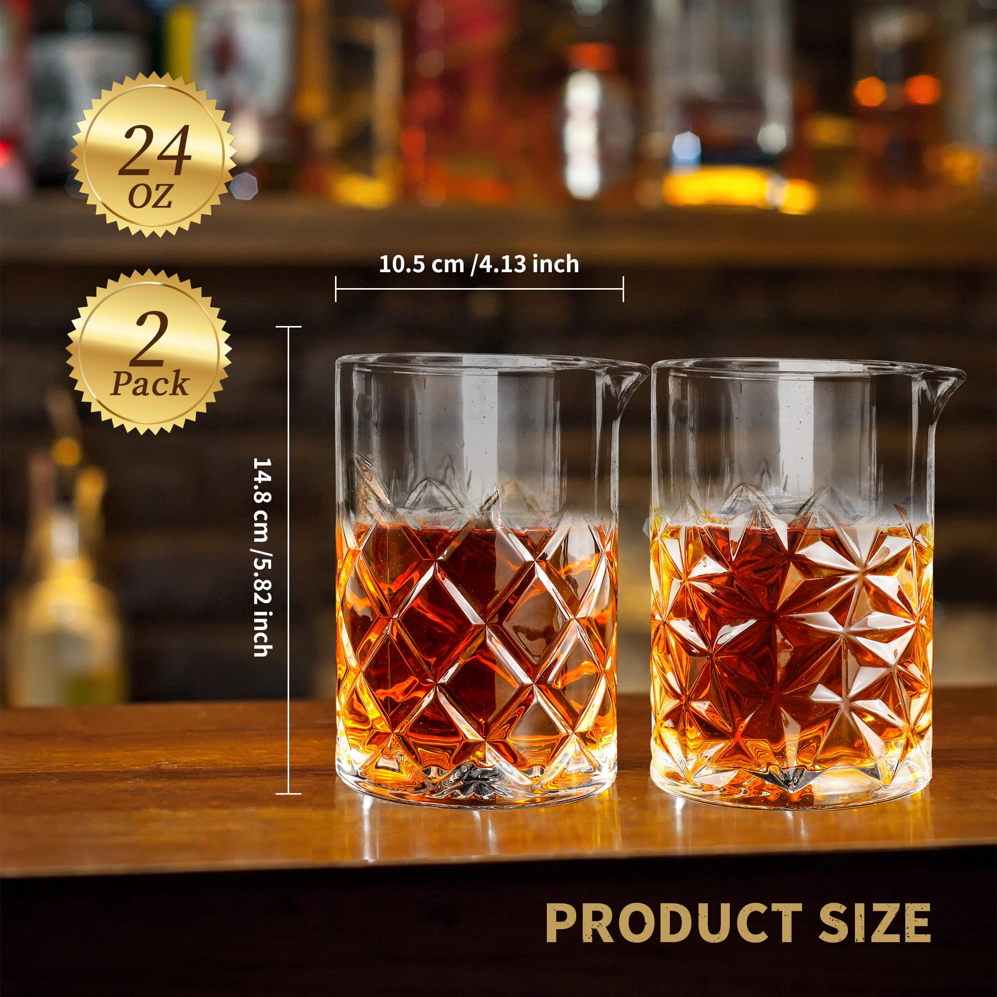 Vaso FARQAN 24 oz, patrón delicado y agarre antideslizante para mayor seguridad.