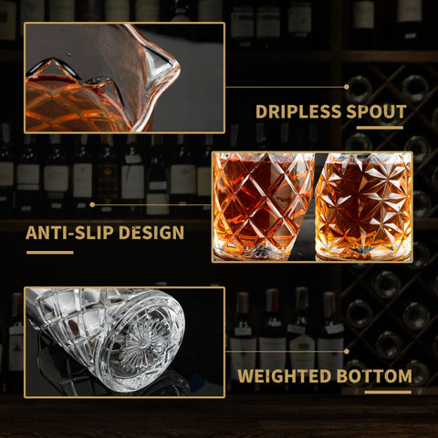 Vaso mezclador FARQAN, patrón delicado para mezclar con estilo.