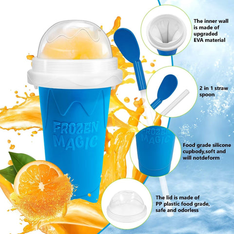 Interior enfriado del vaso Slushie Cup de FASIBULEI para bebidas frías