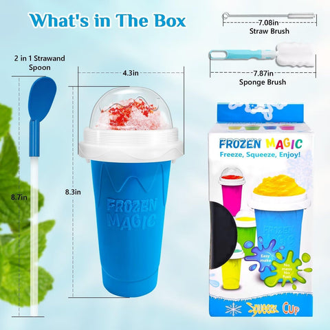 Tapa de silicona ergonómica de FASIBULEI Slushie Cup para evitar derrames