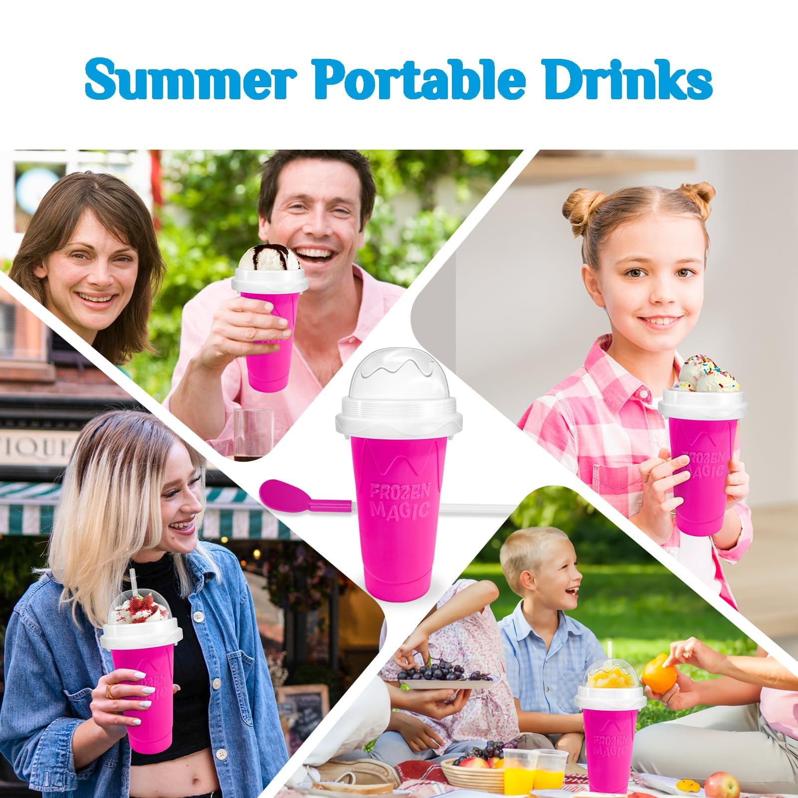 Regalo creativo: Slushie Cup FASIBULEI para familias y amigos.