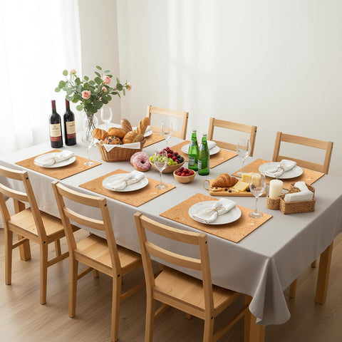 Ideal para comidas diarias y reuniones, manteles Fasmov elevan la mesa.