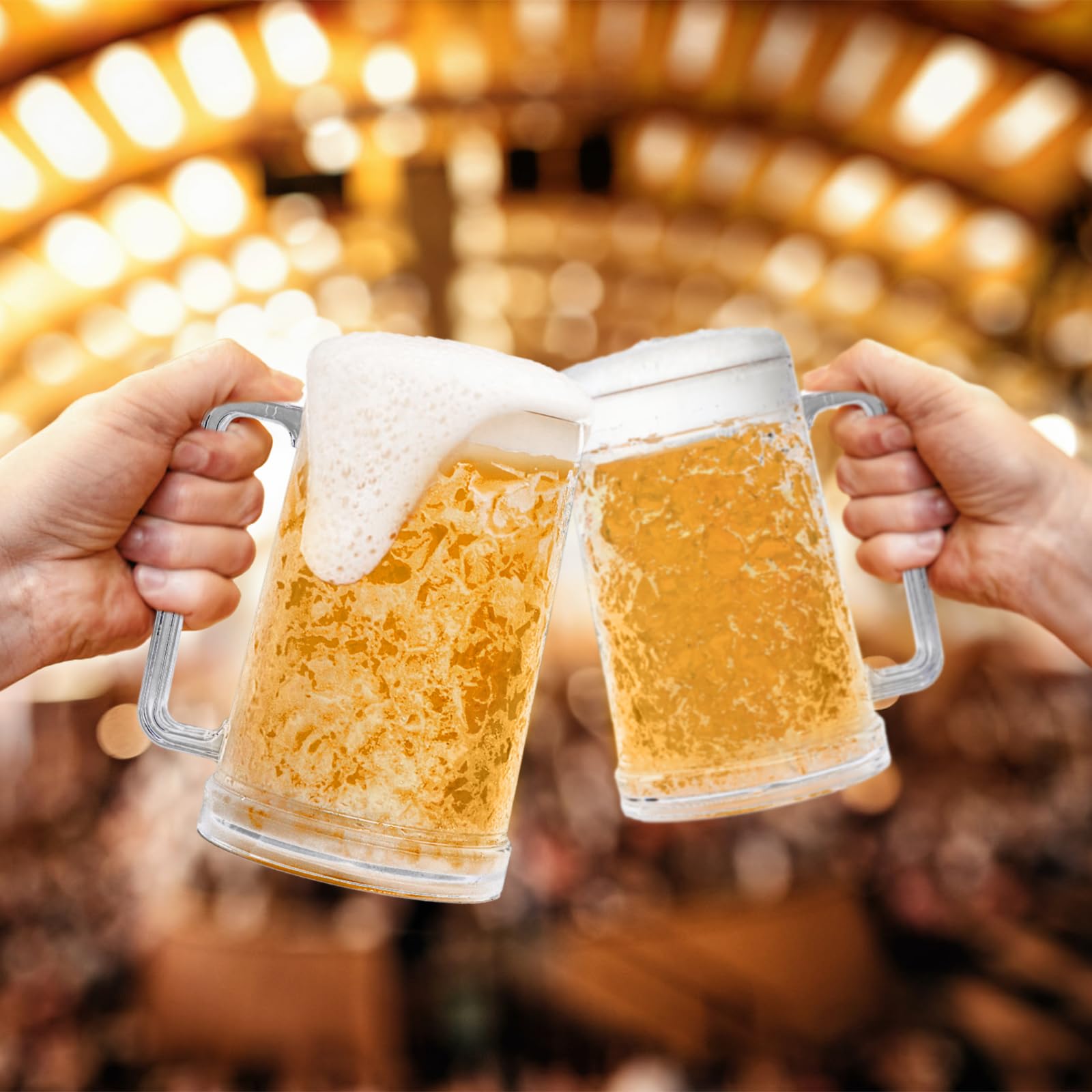 Vaso cervezas Fasmov, base estable para cualquier mesa.