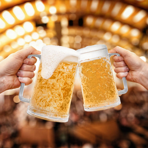 Vaso cervezas Fasmov, base estable para cualquier mesa.