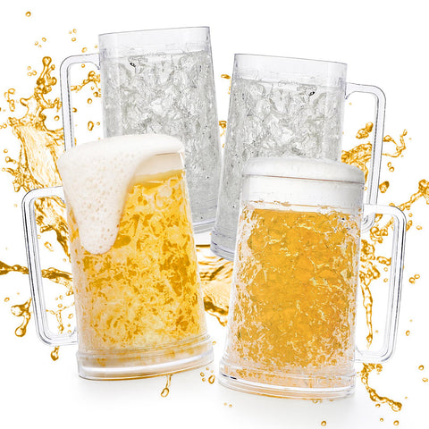 Vaso Fasmov de cerveza con gel frío y doble pared para mantenerla fresca.