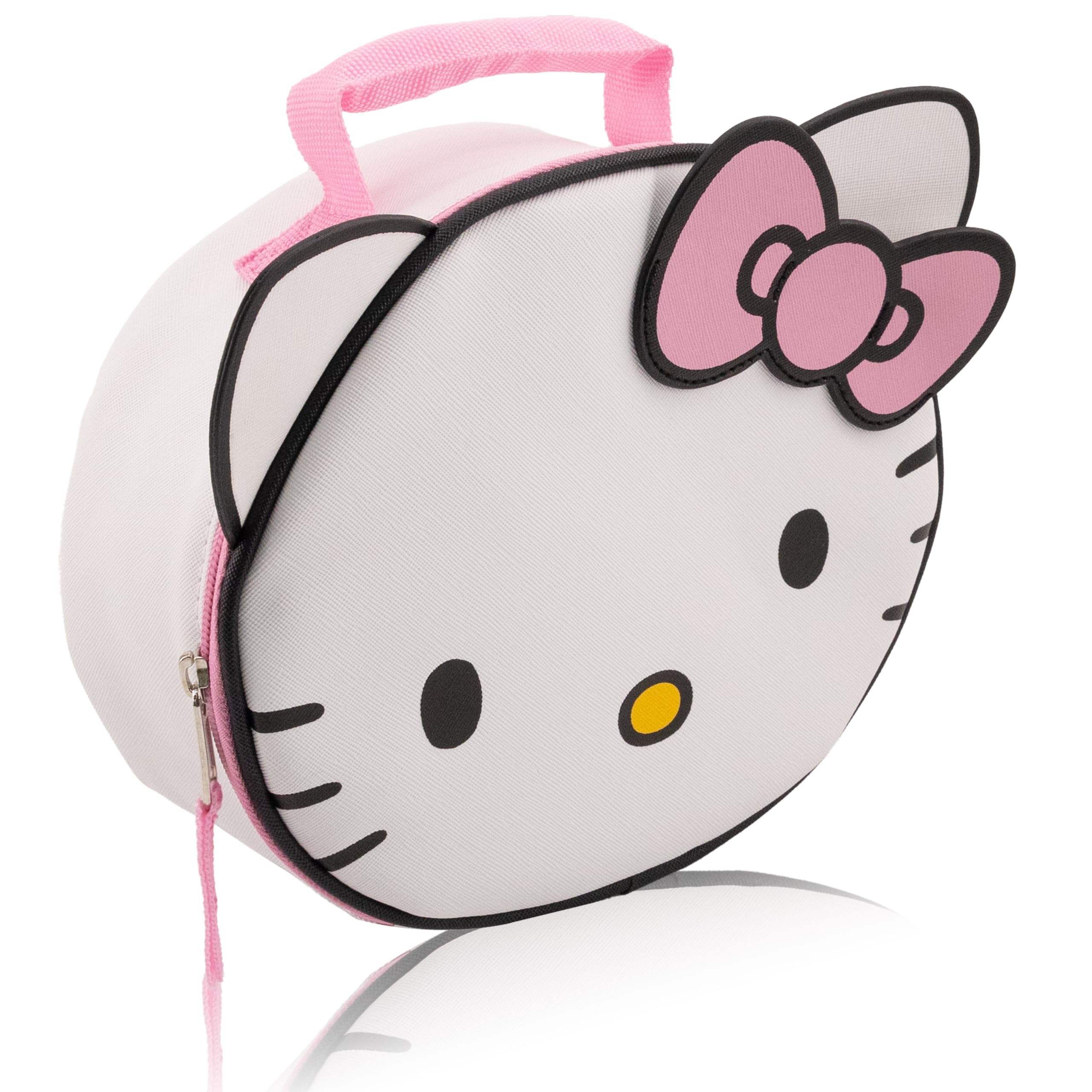 Interior aislado de la lonchera Fast Forward Hello Kitty para snacks frescos.