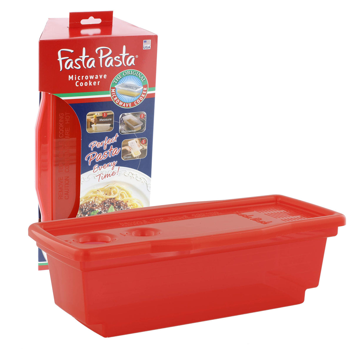 Fasta Pasta: vista frontal del cocedor para uso rápido de pasta