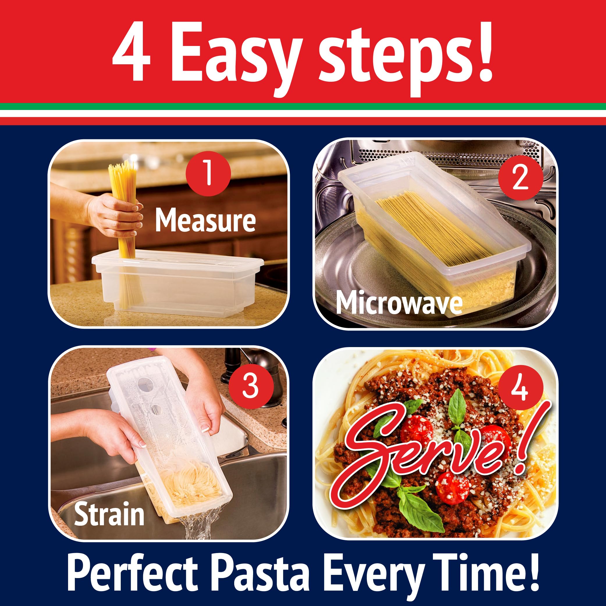 Fasta Pasta: interior con reservorio para cocción sin desbordes