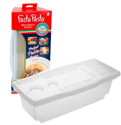 Fasta Pasta Original: cocedor de microondas con tapa para pasta al dente