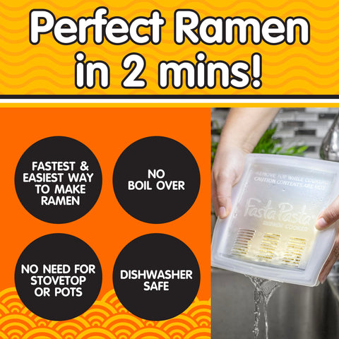 Fasta Pasta ramen al dente en minutos, ideal para cenas rápidas.