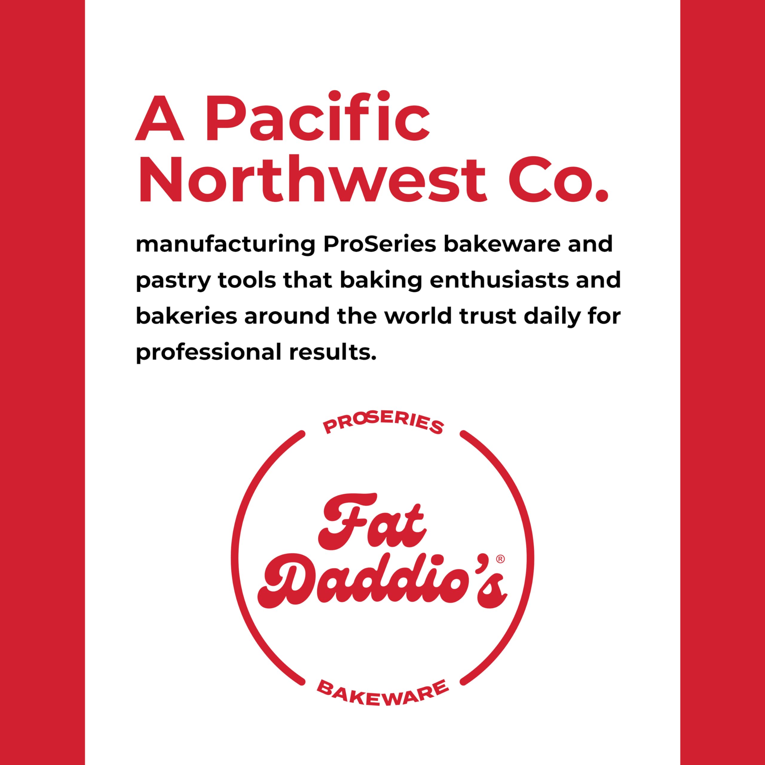 Aluminio 16 gauge Fat Daddio's, resistente para uso diario