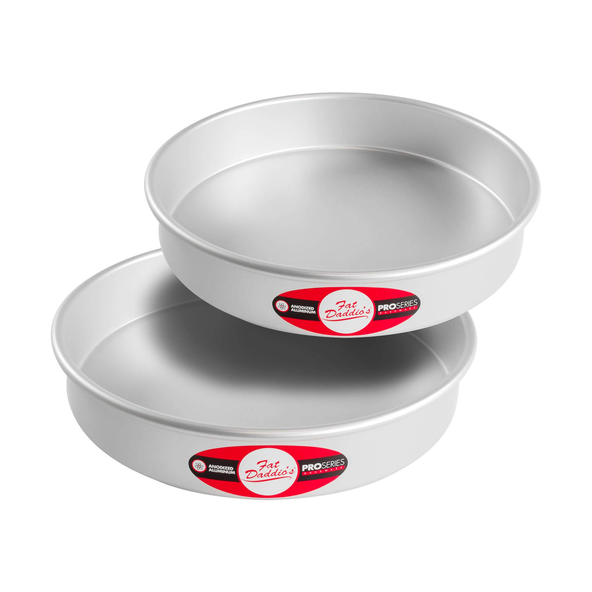 Bandeja Fat Daddio's para bizcocho redondo de 10x2 pulgadas, desmolado fácil.