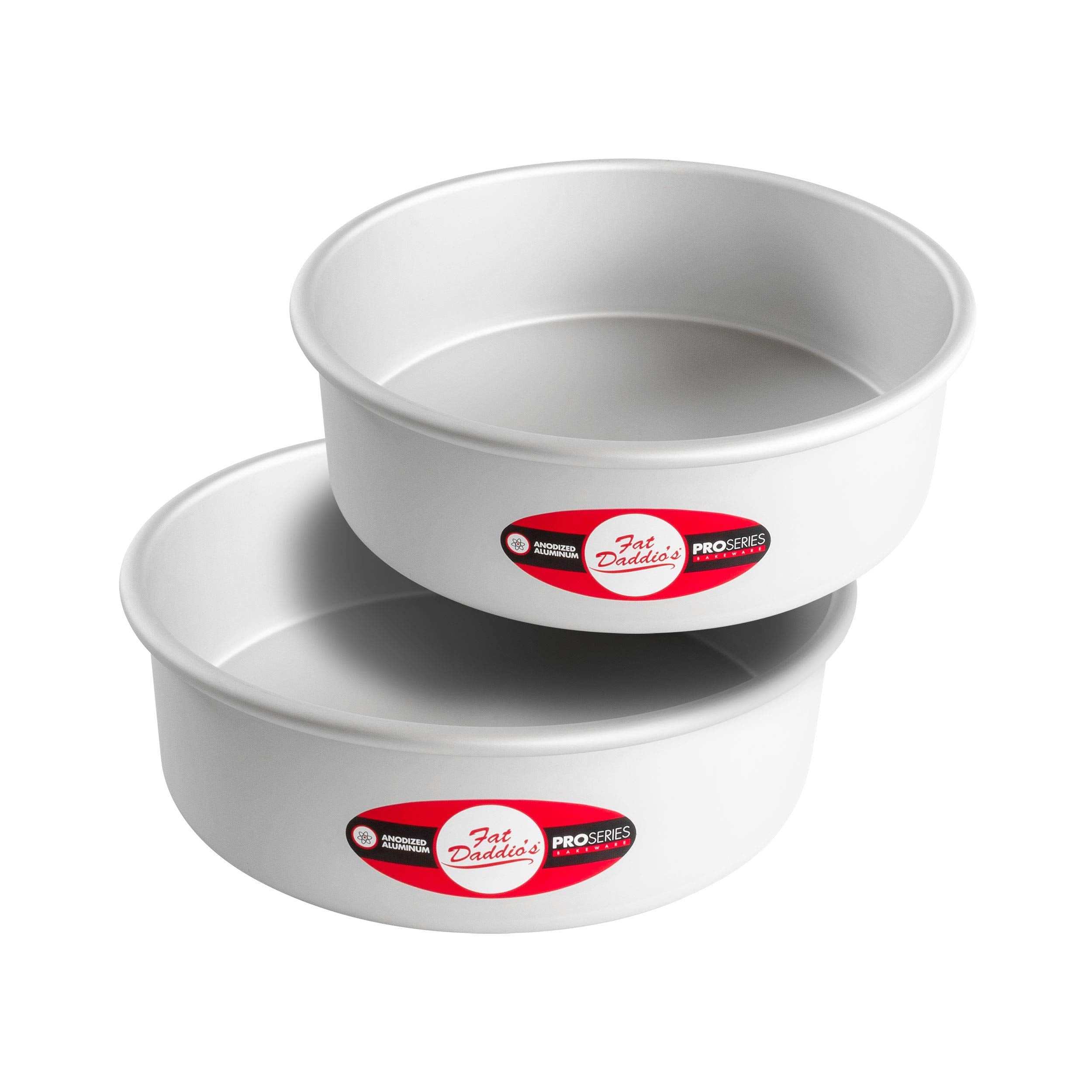 Fat Daddio's molde de bizcocho redondo 9x3, fácil desmolde para pasteles.
