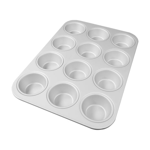 Fat Daddio's: molde para magdalenas estandar de aluminio anodizado con desmolde fácil.