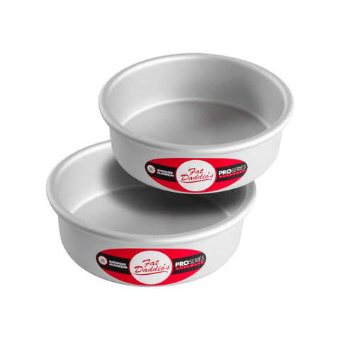 Fat Daddio's molde pastel redondo anodizado 6x2 para tortas suaves.