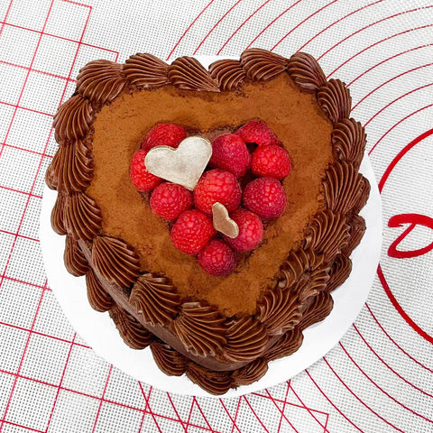 Fat Daddio's pan-corazon-8x3 liberación antiadherente facilita desmoldado.