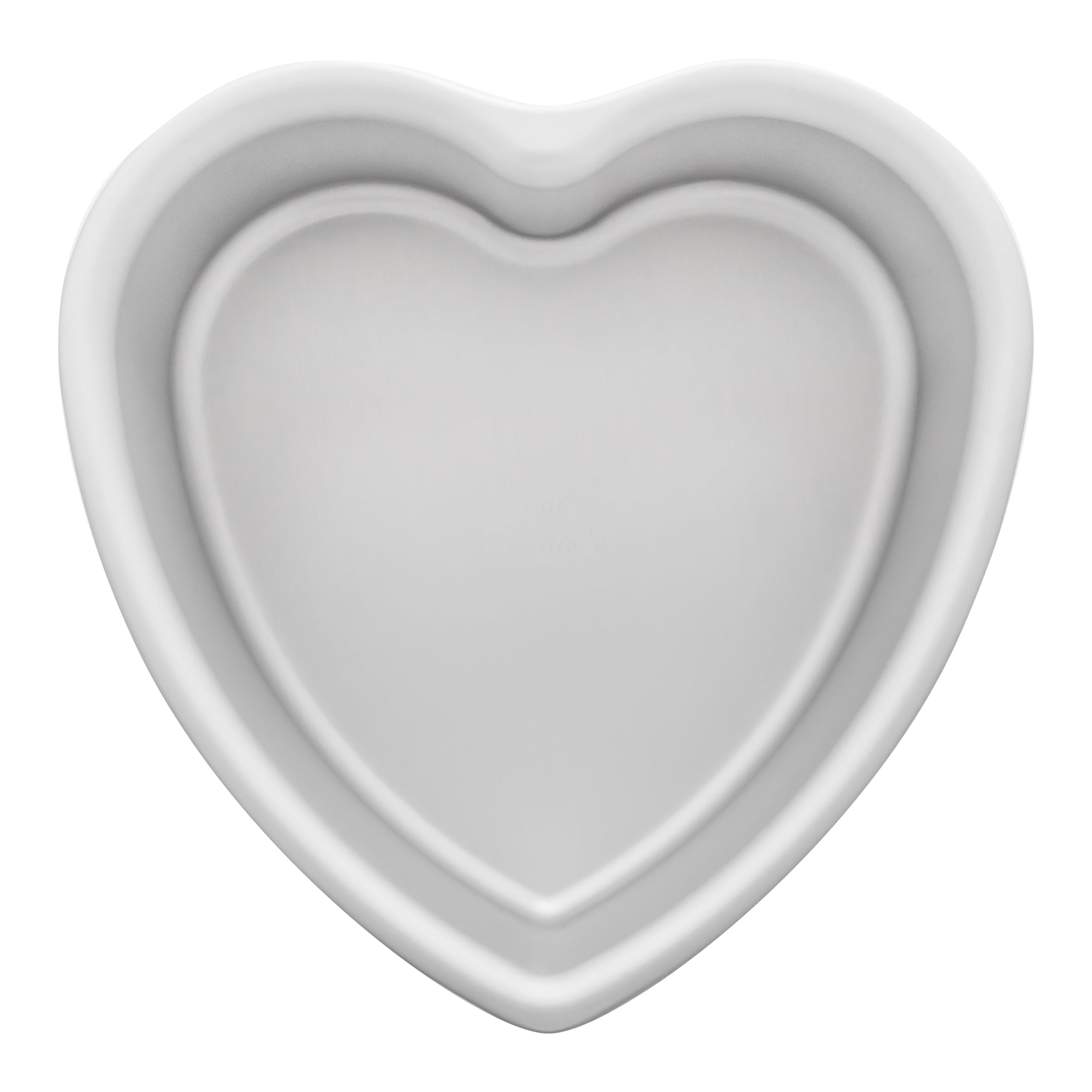 Fat Daddio's pan-corazon-8x3 vista frontal, ideal para pasteles decorados en eventos.