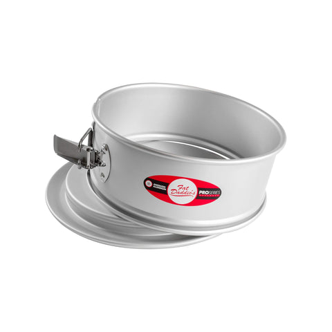 Fat Daddio's pan resorte redondo de 10 pulgadas para repostería delicada y desmolde perfecto.