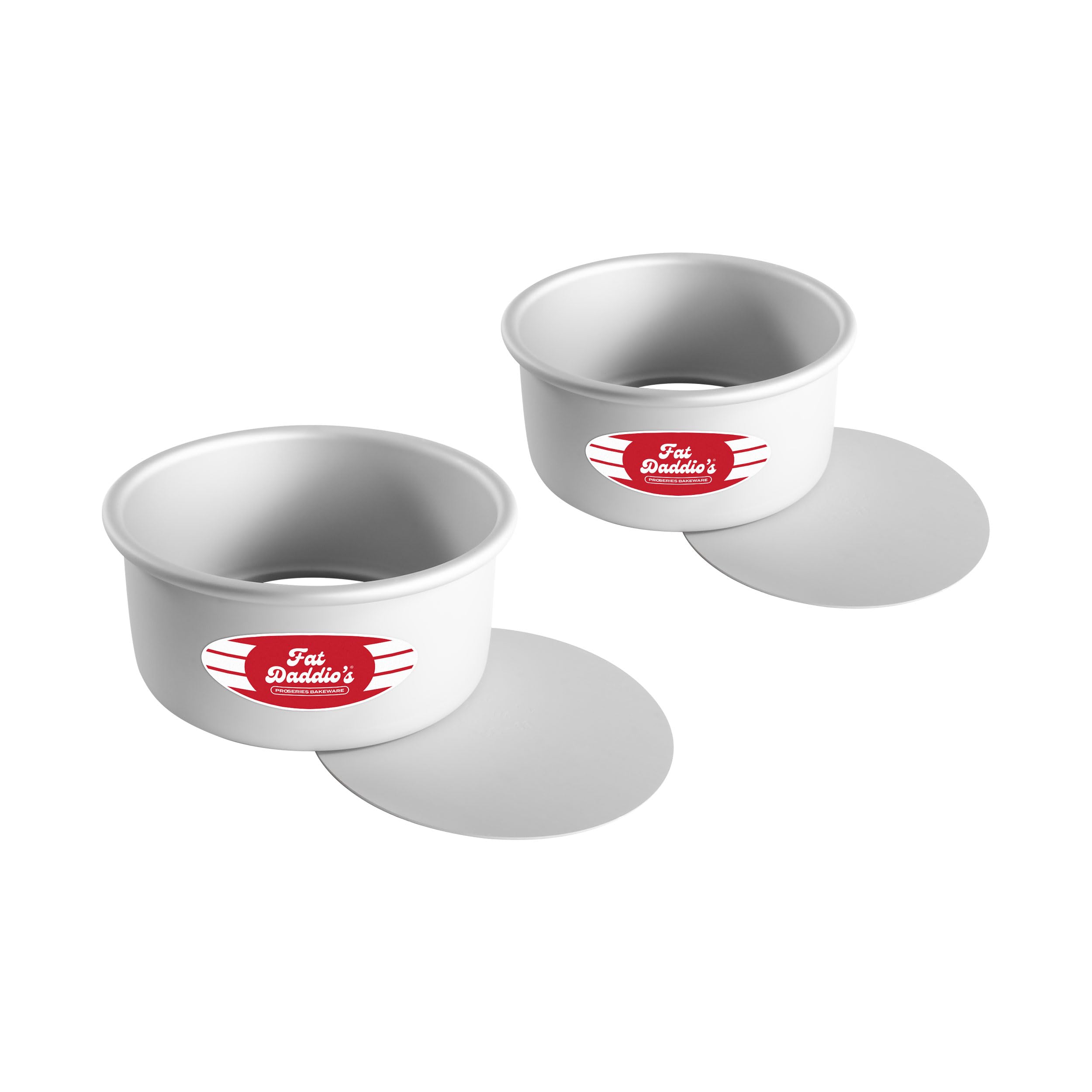 Fat Daddio's PCC-63SET molde redondo 6x3 pulgadas, desmoldado rápido y seguro para tartas de queso