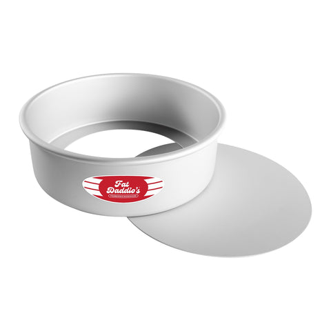 Fat Daddio's PCC-93: vista superior del pan para tarta de queso 9x3, conserva la capa superior