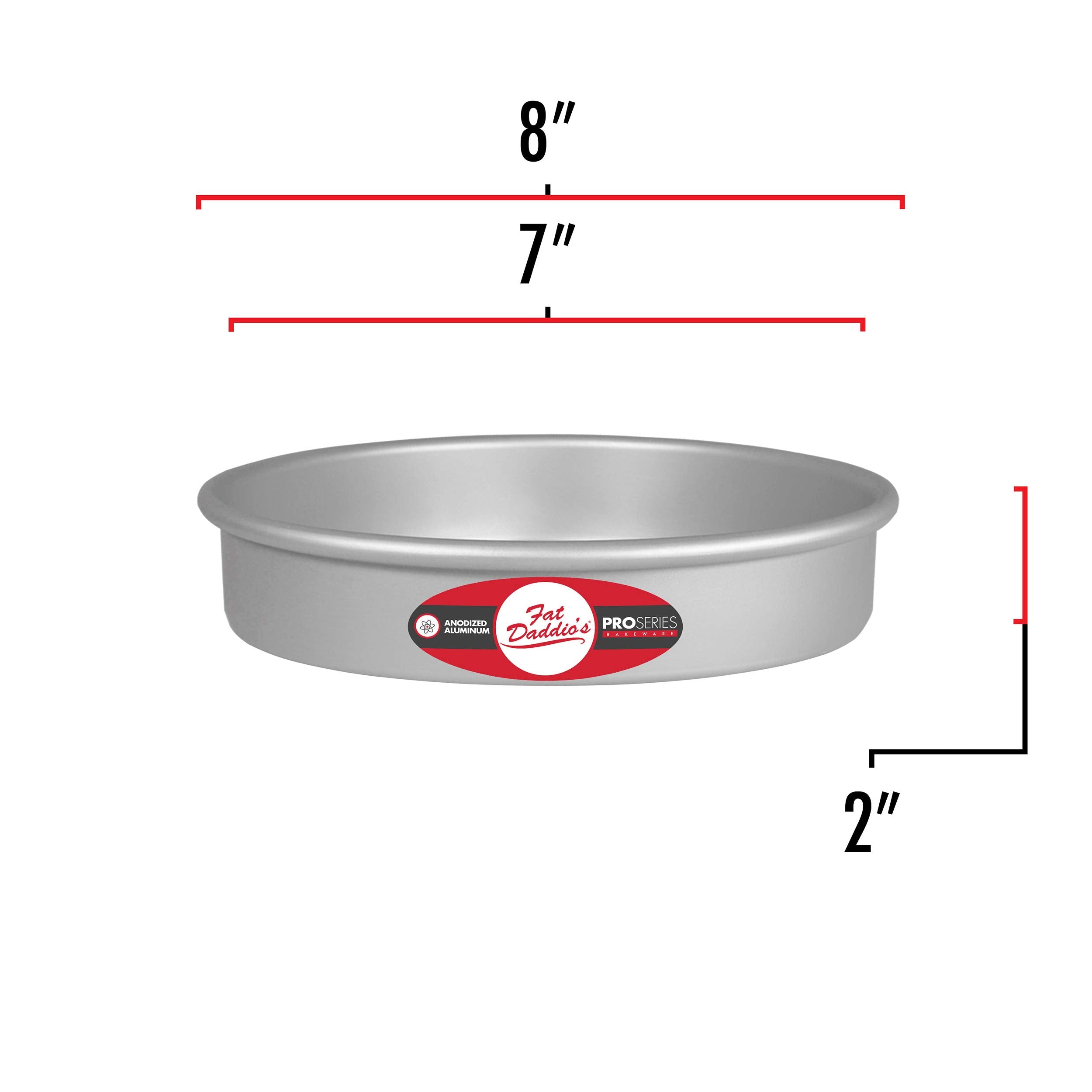Fat Daddio's PRD-72, interior visible, capacidad de 2 5/8 tazas para porciones ideales.