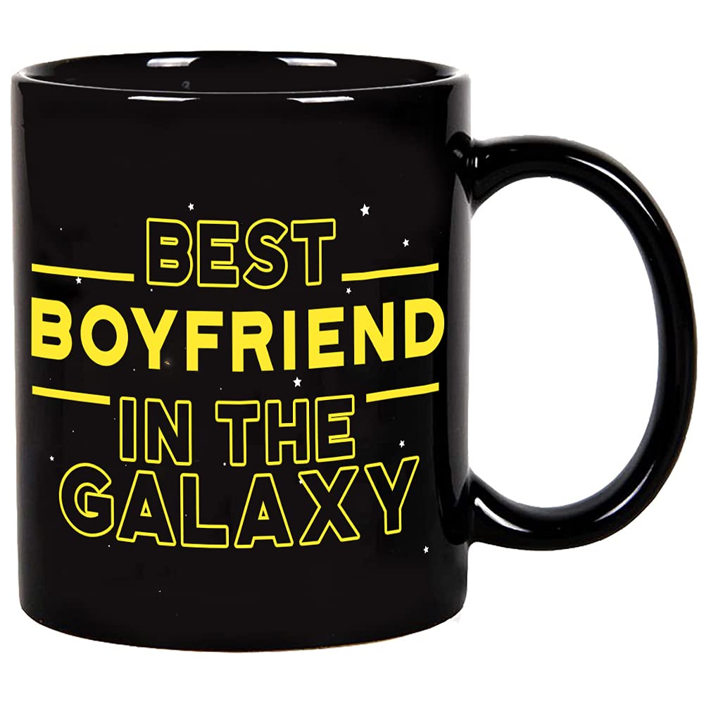 Fatbaby Taza Mejor Novio en la Galaxia, vista trasera, regalo perfecto.