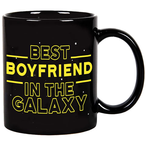 Fatbaby Taza Mejor Novio en la Galaxia, vista trasera, regalo perfecto.