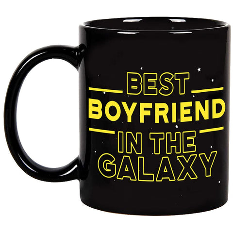 Fatbaby Taza Mejor Novio en la Galaxia, vista frontal, ideal para empezar el día.