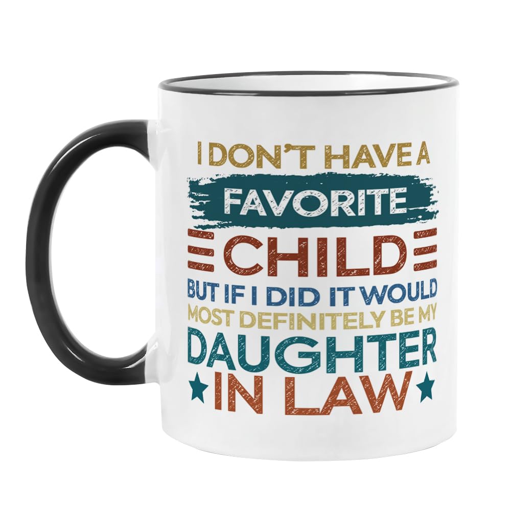 Fatbaby taza divertida para nuera, frente visible, regalo especial.