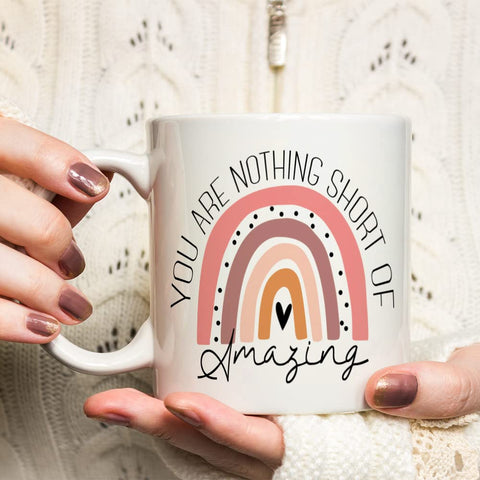 Taza Fatbaby impresión doble de cerámica, duradera y apta para lavavajillas y microondas.