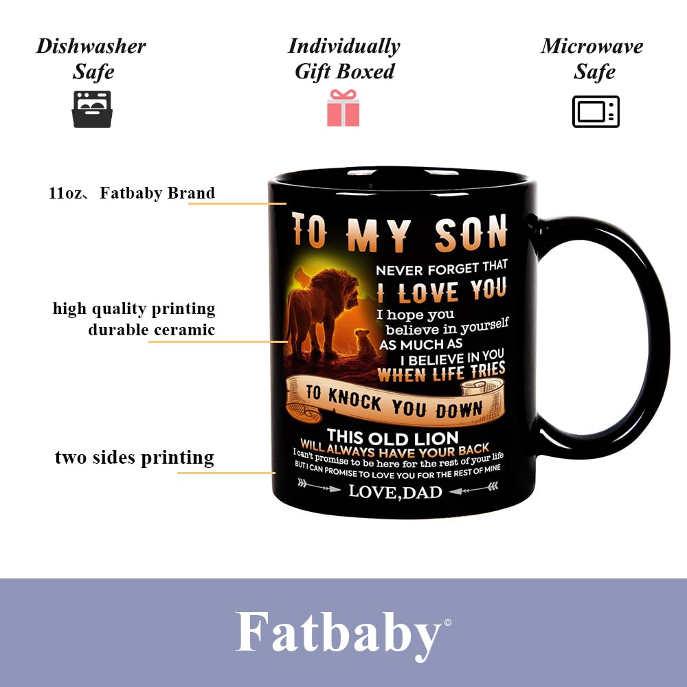 Taza Fatbaby uso diario para café o té, regalo práctico.