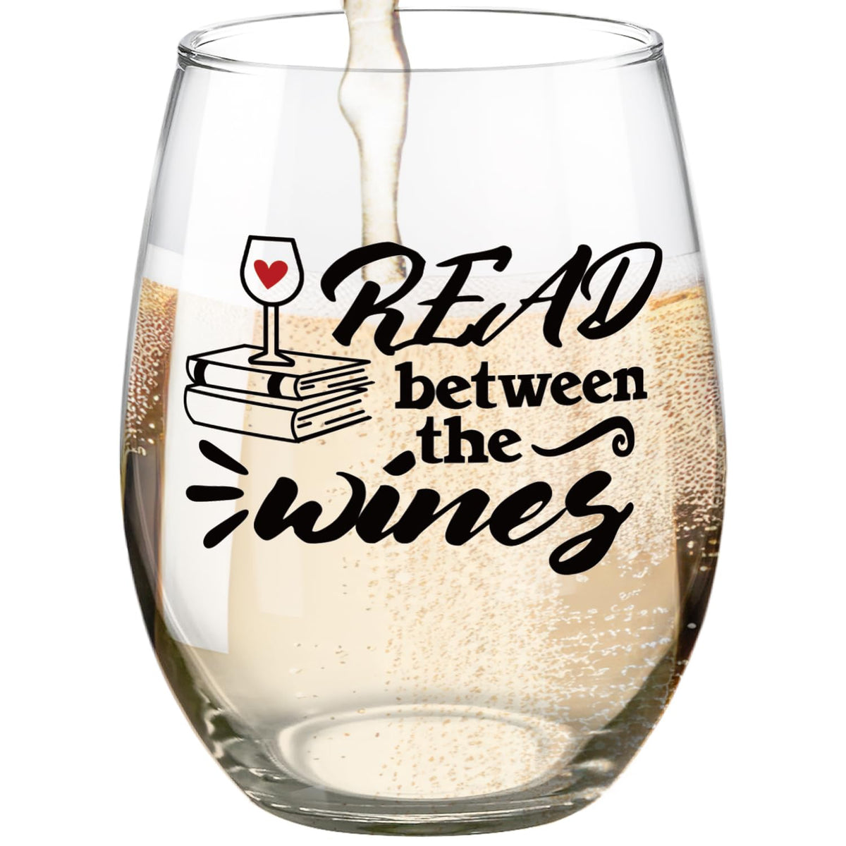 Fatbaby vaso de vino libro 15oz en primer plano para lectura agradable y risas.