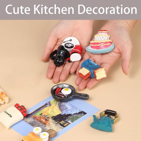 Favensen imán de comida como regalo divertido para nevera y escritorio.