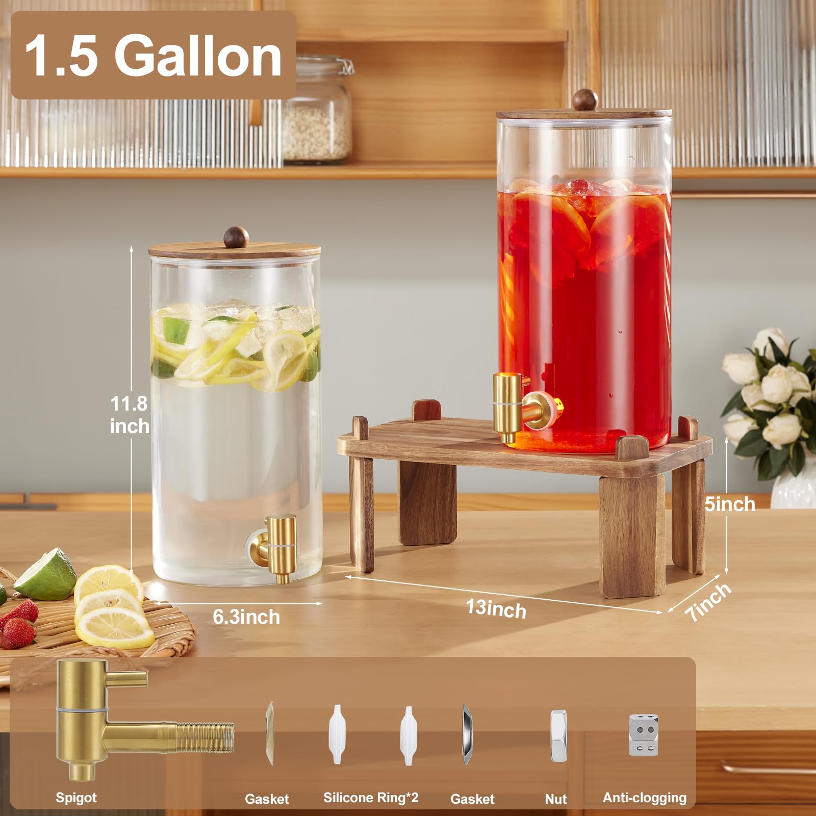 Base de madera de FavorFlavor eleva la presentación de bebidas