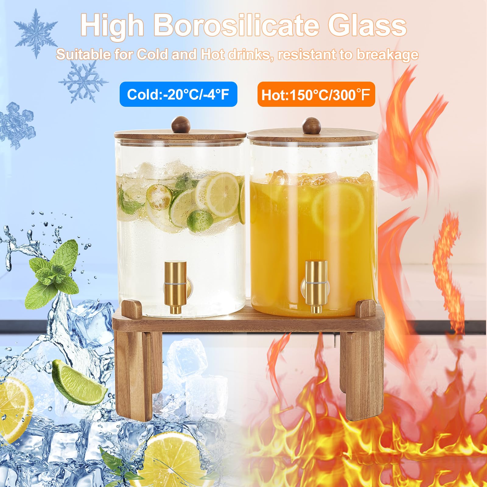 FavorFlavor dimensiones 6-3 pulgadas diametro y 8-3 pulgadas alto